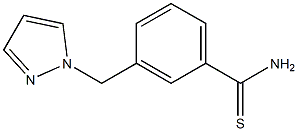 3-(1H-pyrazol-1-ylmethyl)benzenecarbothioamide Struktur