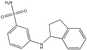 3-(2,3-dihydro-1H-inden-1-ylamino)benzene-1-sulfonamide Struktur