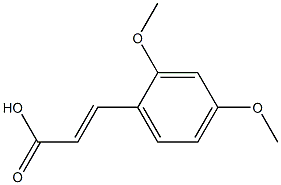 3-(2,4-dimethoxyphenyl)prop-2-enoic acid Struktur