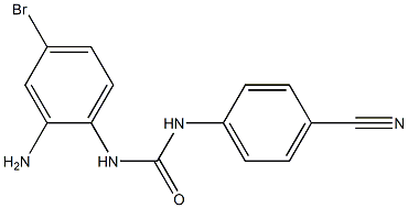 3-(2-amino-4-bromophenyl)-1-(4-cyanophenyl)urea Struktur