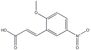 3-(2-methoxy-5-nitrophenyl)prop-2-enoic acid Struktur