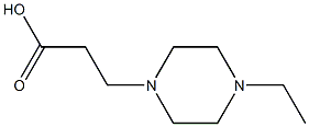 3-(4-ethylpiperazin-1-yl)propanoic acid Struktur