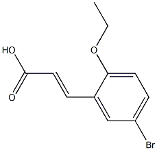 3-(5-bromo-2-ethoxyphenyl)prop-2-enoic acid Struktur