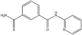 3-(aminocarbonothioyl)-N-pyridin-2-ylbenzamide Struktur