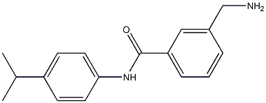 3-(aminomethyl)-N-[4-(propan-2-yl)phenyl]benzamide Struktur