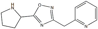 3-(pyridin-2-ylmethyl)-5-(pyrrolidin-2-yl)-1,2,4-oxadiazole Struktur