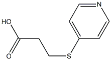 3-(pyridin-4-ylthio)propanoic acid Struktur