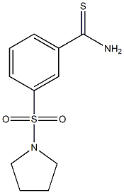 3-(pyrrolidin-1-ylsulfonyl)benzenecarbothioamide Struktur