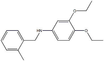 3,4-diethoxy-N-[(2-methylphenyl)methyl]aniline Struktur