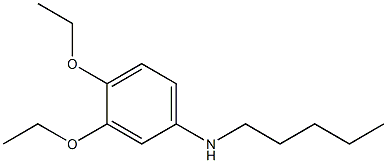 3,4-diethoxy-N-pentylaniline Struktur