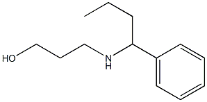 3-[(1-phenylbutyl)amino]propan-1-ol Struktur