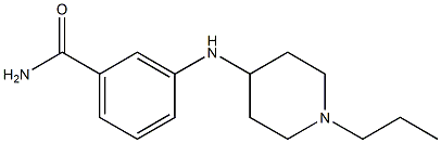 3-[(1-propylpiperidin-4-yl)amino]benzamide Struktur