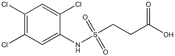 3-[(2,4,5-trichlorophenyl)sulfamoyl]propanoic acid Struktur