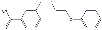 3-[(2-phenoxyethoxy)methyl]benzenecarbothioamide Struktur