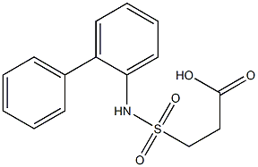 3-[(2-phenylphenyl)sulfamoyl]propanoic acid Struktur