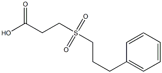 3-[(3-phenylpropyl)sulfonyl]propanoic acid Struktur