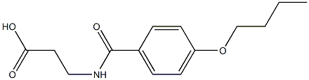 3-[(4-butoxybenzoyl)amino]propanoic acid Struktur