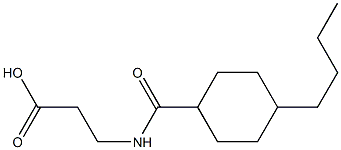 3-[(4-butylcyclohexyl)formamido]propanoic acid Struktur