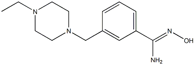 3-[(4-ethylpiperazin-1-yl)methyl]-N'-hydroxybenzenecarboximidamide Struktur