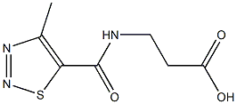 3-[(4-methyl-1,2,3-thiadiazol-5-yl)formamido]propanoic acid Struktur