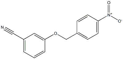 3-[(4-nitrobenzyl)oxy]benzonitrile Struktur