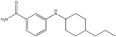 3-[(4-propylcyclohexyl)amino]benzamide Struktur