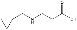 3-[(cyclopropylmethyl)amino]propanoic acid Struktur