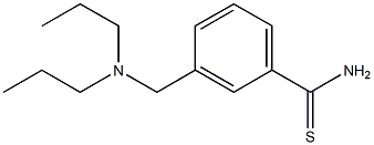 3-[(dipropylamino)methyl]benzenecarbothioamide Struktur