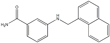 3-[(naphthalen-1-ylmethyl)amino]benzamide Struktur