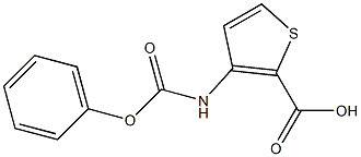 3-[(phenoxycarbonyl)amino]thiophene-2-carboxylic acid Struktur