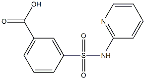 3-[(pyridin-2-ylamino)sulfonyl]benzoic acid Struktur