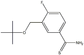 3-[(tert-butoxy)methyl]-4-fluorobenzene-1-carbothioamide Struktur