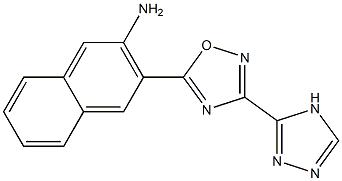 3-[3-(4H-1,2,4-triazol-3-yl)-1,2,4-oxadiazol-5-yl]naphthalen-2-amine Struktur