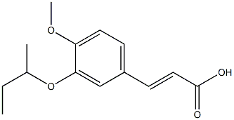 3-[3-(butan-2-yloxy)-4-methoxyphenyl]prop-2-enoic acid Struktur