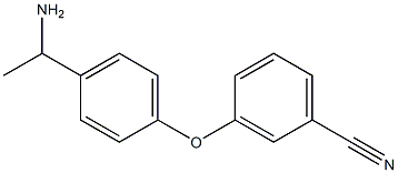 3-[4-(1-aminoethyl)phenoxy]benzonitrile Struktur