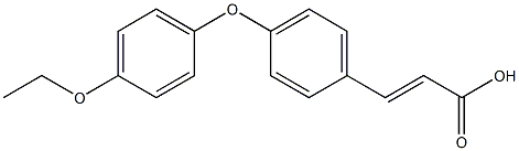 3-[4-(4-ethoxyphenoxy)phenyl]prop-2-enoic acid Struktur