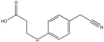 3-[4-(cyanomethyl)phenoxy]propanoic acid Struktur