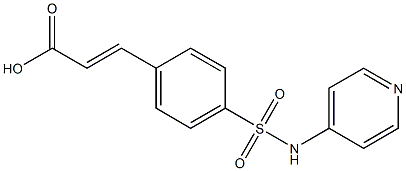 3-[4-(pyridin-4-ylsulfamoyl)phenyl]prop-2-enoic acid Struktur