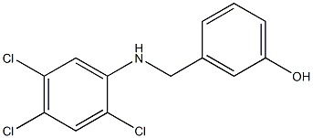 3-{[(2,4,5-trichlorophenyl)amino]methyl}phenol Struktur