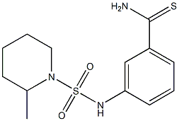 3-{[(2-methylpiperidine-1-)sulfonyl]amino}benzene-1-carbothioamide Struktur