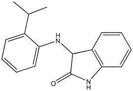 3-{[2-(propan-2-yl)phenyl]amino}-2,3-dihydro-1H-indol-2-one Struktur