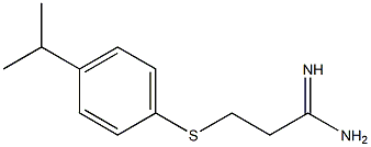 3-{[4-(propan-2-yl)phenyl]sulfanyl}propanimidamide Struktur