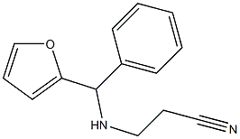 3-{[furan-2-yl(phenyl)methyl]amino}propanenitrile Struktur