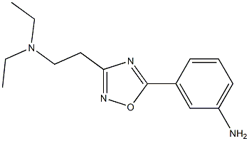 3-{3-[2-(diethylamino)ethyl]-1,2,4-oxadiazol-5-yl}aniline Struktur