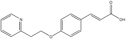 3-{4-[2-(pyridin-2-yl)ethoxy]phenyl}prop-2-enoic acid Struktur