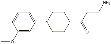 3-amino-1-[4-(3-methoxyphenyl)piperazin-1-yl]propan-1-one Struktur