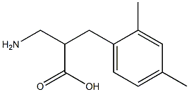 3-amino-2-[(2,4-dimethylphenyl)methyl]propanoic acid Struktur