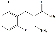 3-amino-2-[(2,6-difluorophenyl)methyl]propanamide Struktur