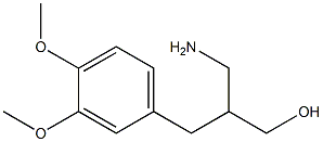 3-amino-2-[(3,4-dimethoxyphenyl)methyl]propan-1-ol Struktur