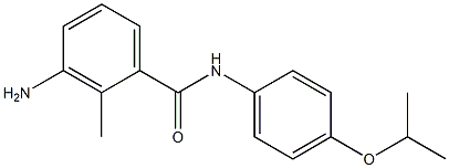 3-amino-2-methyl-N-[4-(propan-2-yloxy)phenyl]benzamide Struktur